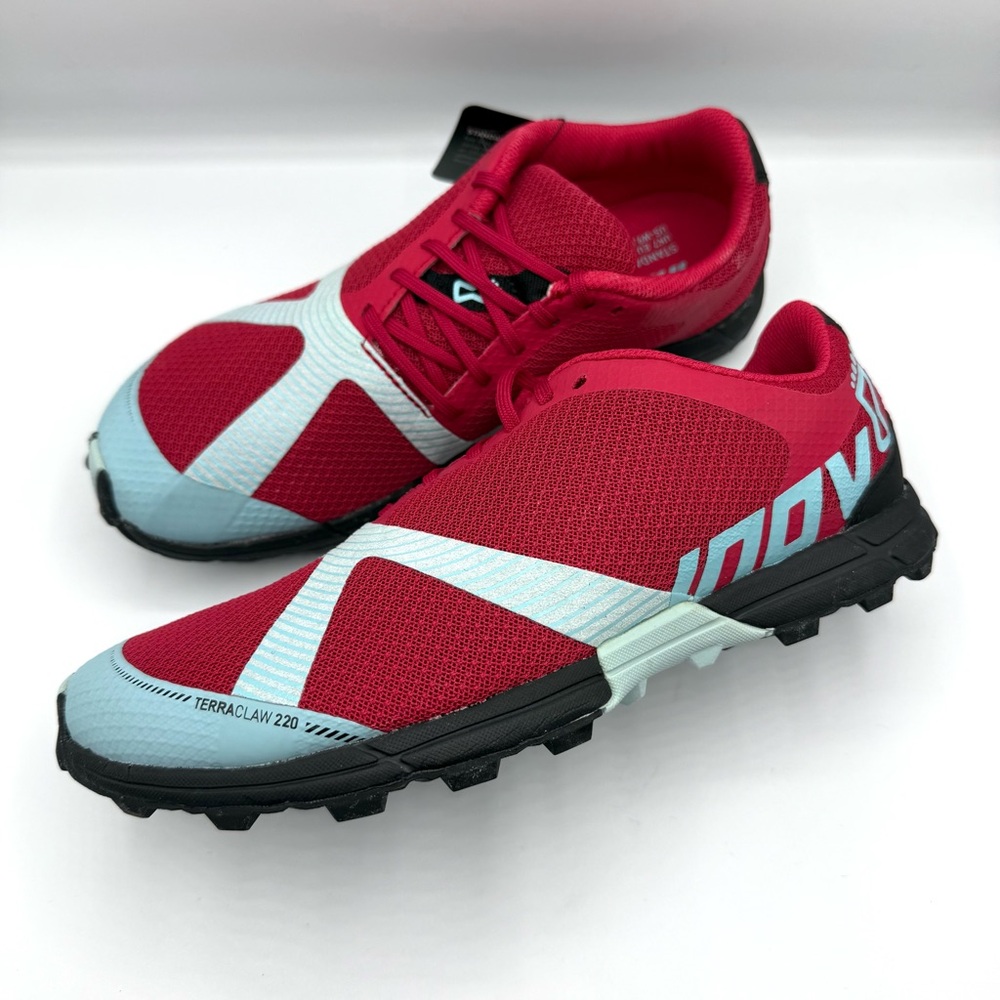 Inov-8 TerraClaw 220 Blue Red Trail Running Hiking All Terrain Unisex Shoes